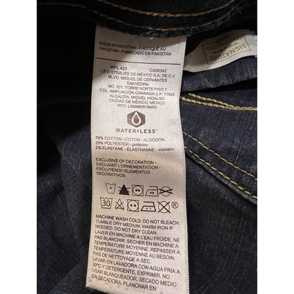 Levi's Signature Jeans, 18M, Dark Blue - Picture 7 of 8